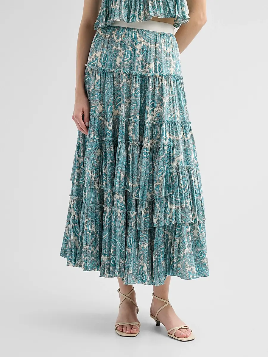 Cinq à Sept Women's Hendrix Paisley Orianna Maxi Skirt | Thumbnail 4