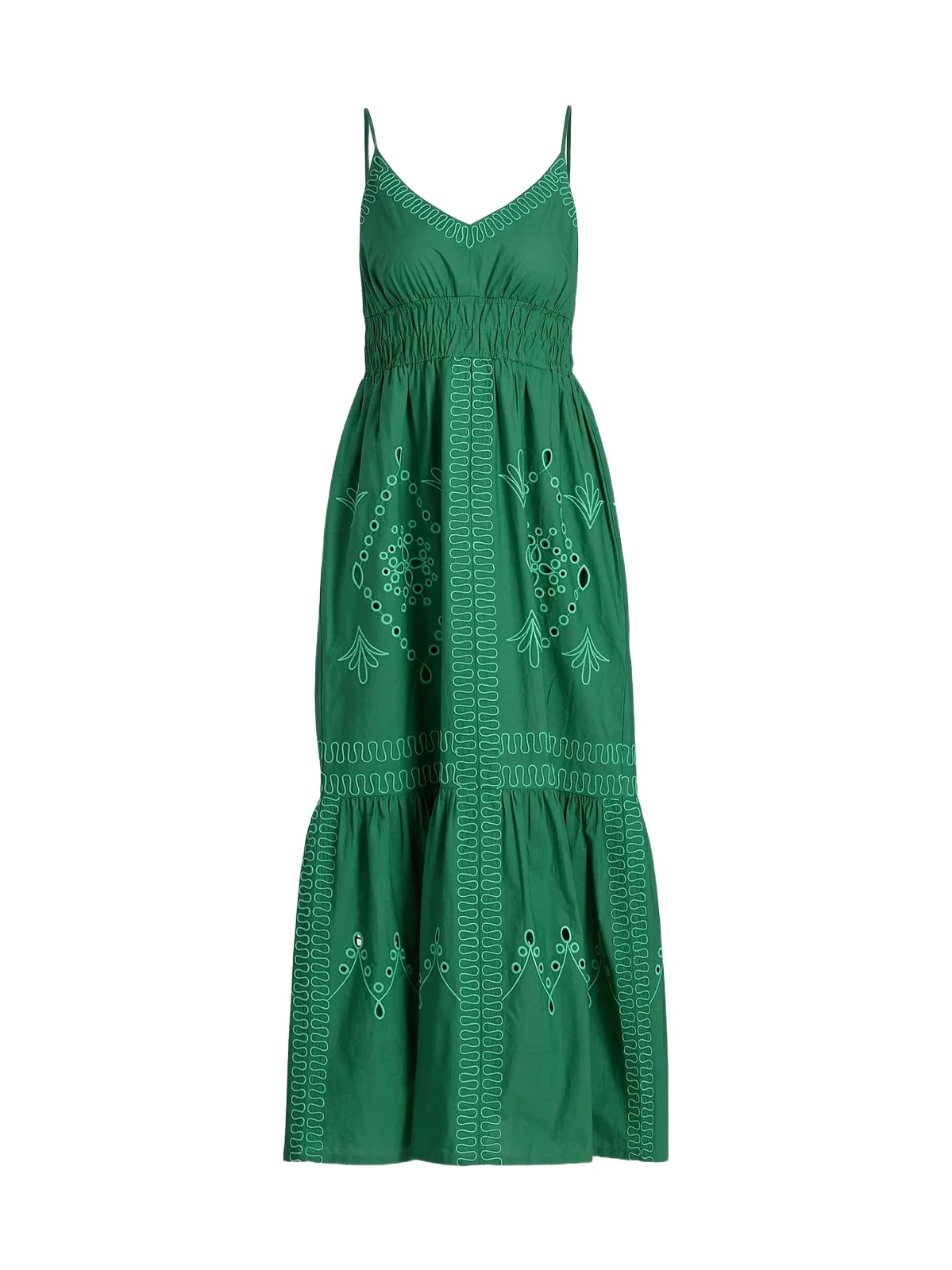 Women's Blair Eyelet-Embroidered Cotton A-Line Midi-Dress