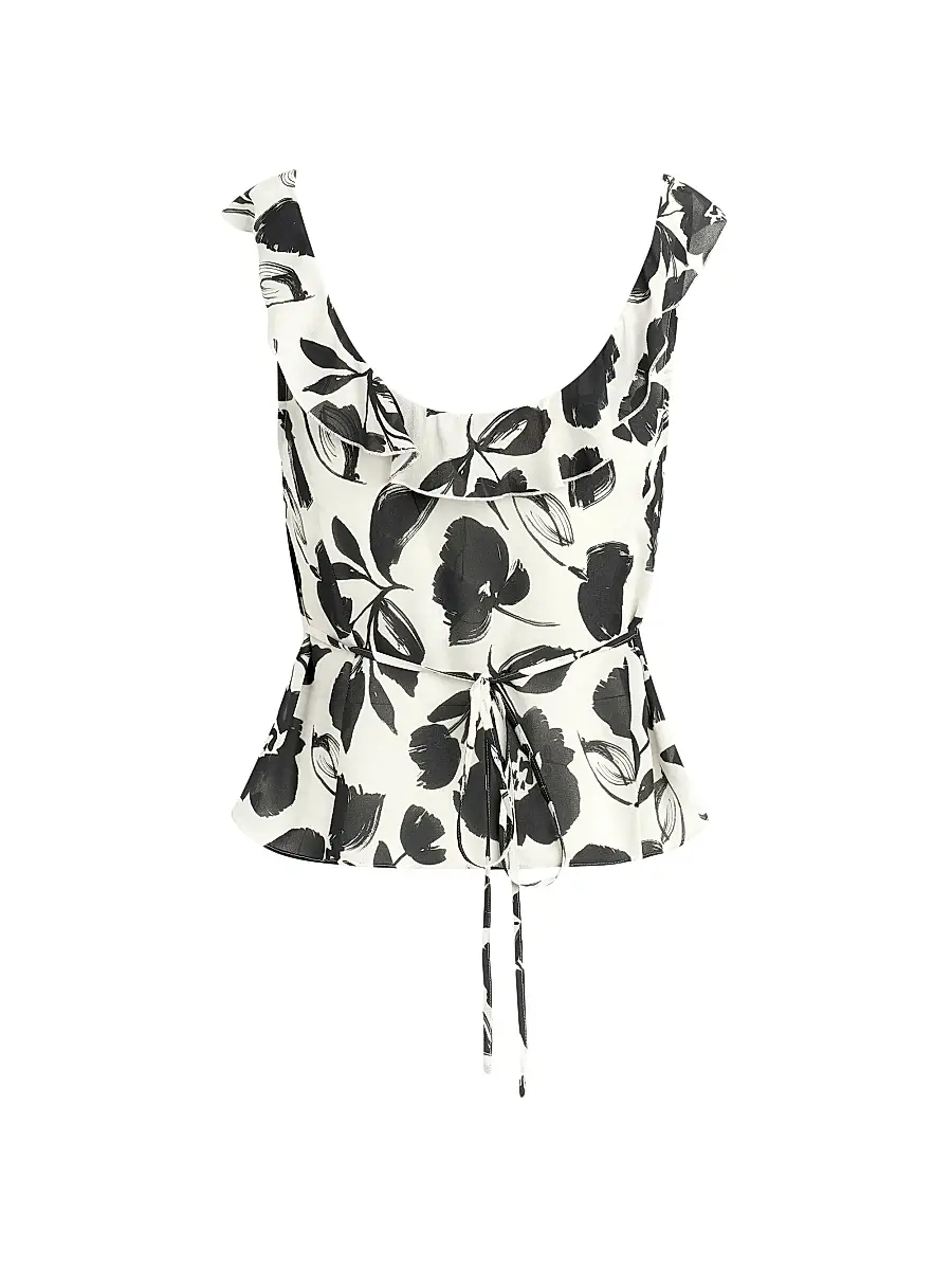 Favorite Daughter Women's The Love Note Brushed Floral Top | Thumbnail 3