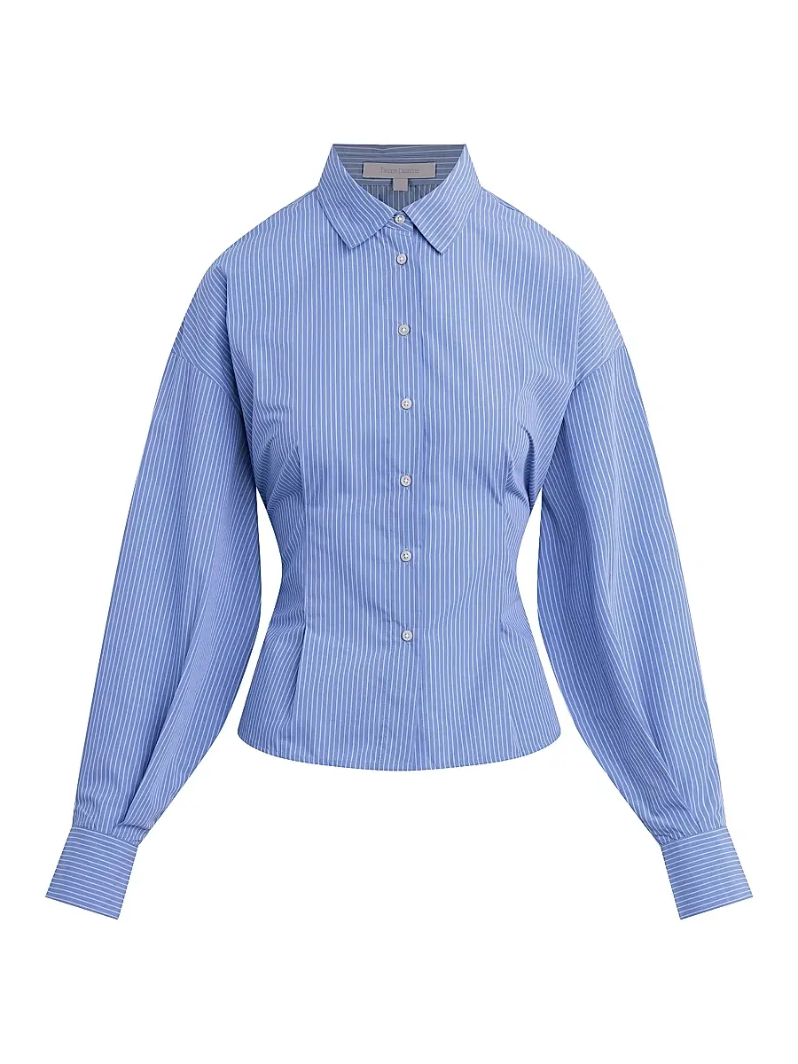 Favorite Daughter Women's The Back Story Stripe Tie-Waist Shirt | Image 1 Favorite Daughter Women's The Back Story Stripe Tie-Waist Shirt | Image 1