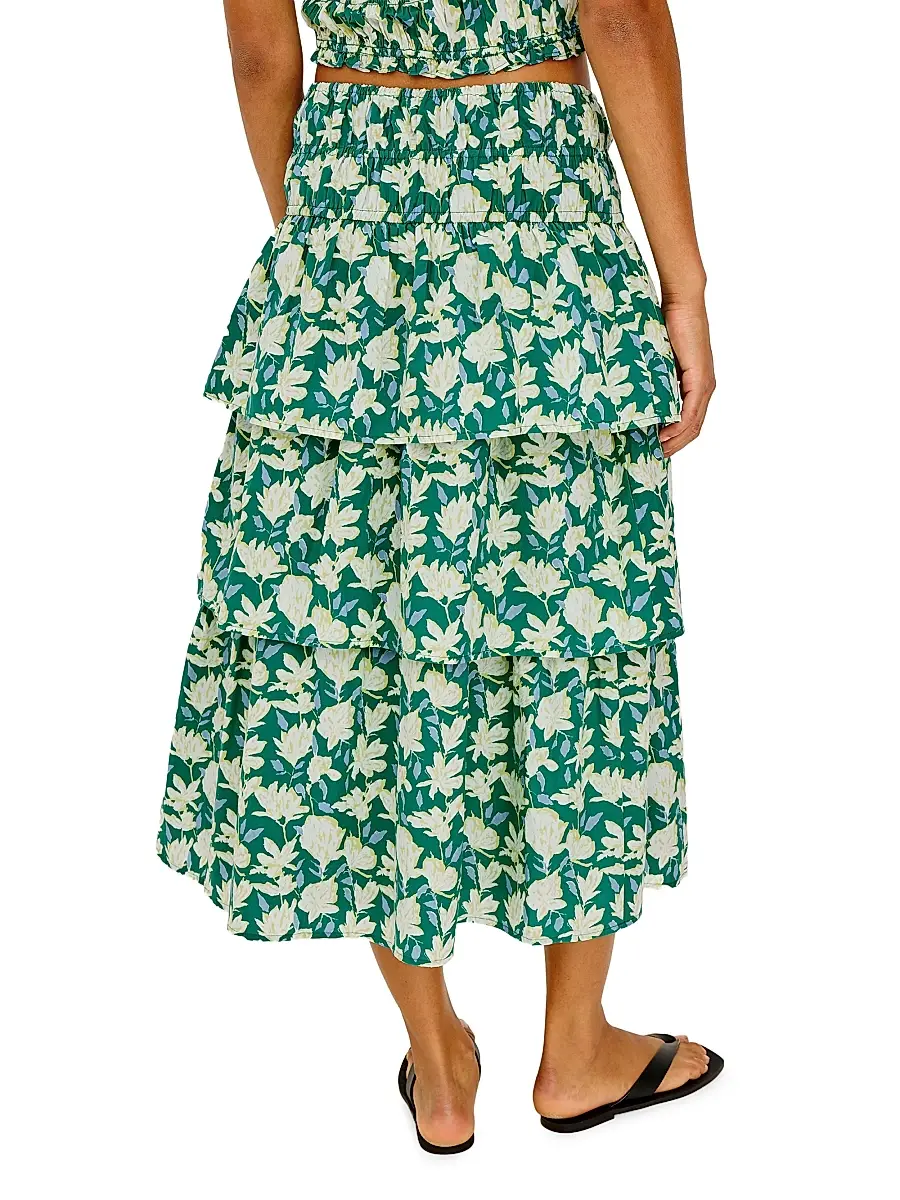 RAILS Women's Belle Floral Cotton Midi Skirt | Thumbnail 4