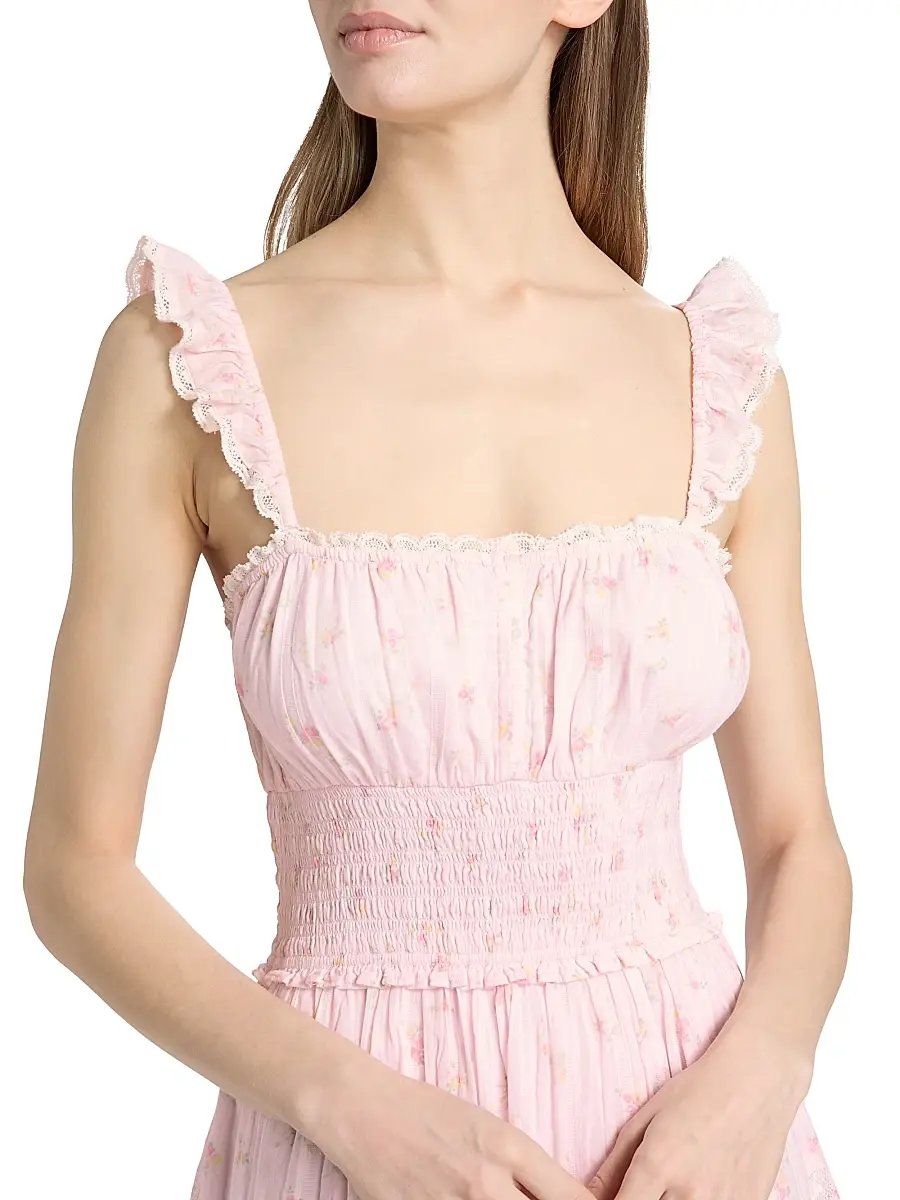 LoveShackFancy Women's Maralina Floral Cotton Minidress | Thumbnail 6 LoveShackFancy Women's Maralina Floral Cotton Minidress | Thumbnail 6