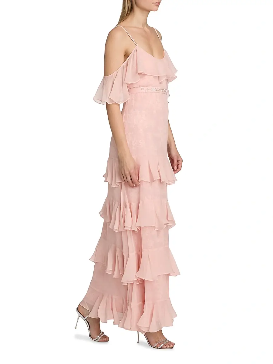 LoveShackFancy Women's Laelia Rose-Print Ruffled Silk Maxi Dress | Thumbnail 2 LoveShackFancy Women's Laelia Rose-Print Ruffled Silk Maxi Dress | Thumbnail 2