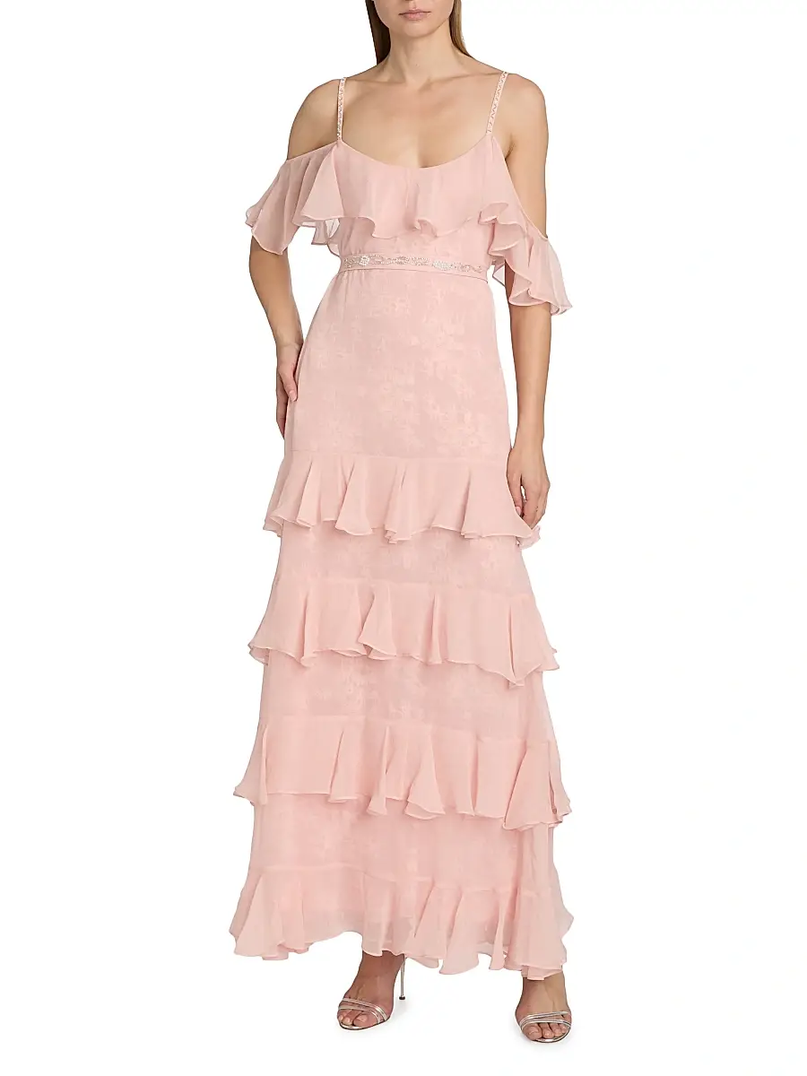 LoveShackFancy Women's Laelia Rose-Print Ruffled Silk Maxi Dress | Thumbnail 3 LoveShackFancy Women's Laelia Rose-Print Ruffled Silk Maxi Dress | Thumbnail 3