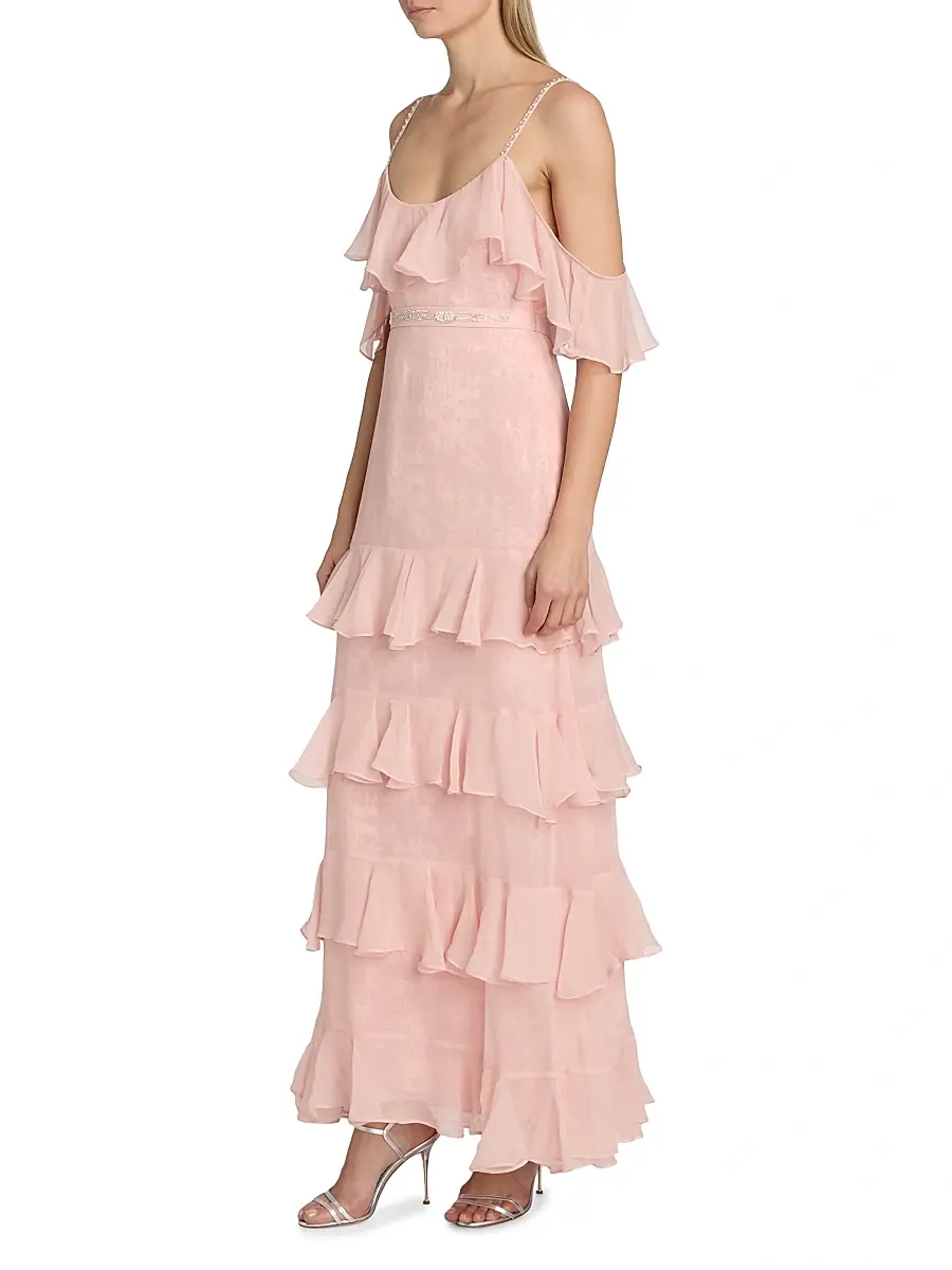 LoveShackFancy Women's Laelia Rose-Print Ruffled Silk Maxi Dress | Thumbnail 4 LoveShackFancy Women's Laelia Rose-Print Ruffled Silk Maxi Dress | Thumbnail 4