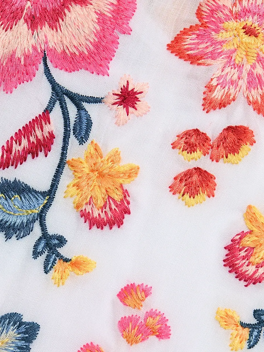 Johnny Was Women's Floral-Embroidered Shift Minidress | Thumbnail 7 Johnny Was Women's Floral-Embroidered Shift Minidress | Thumbnail 7