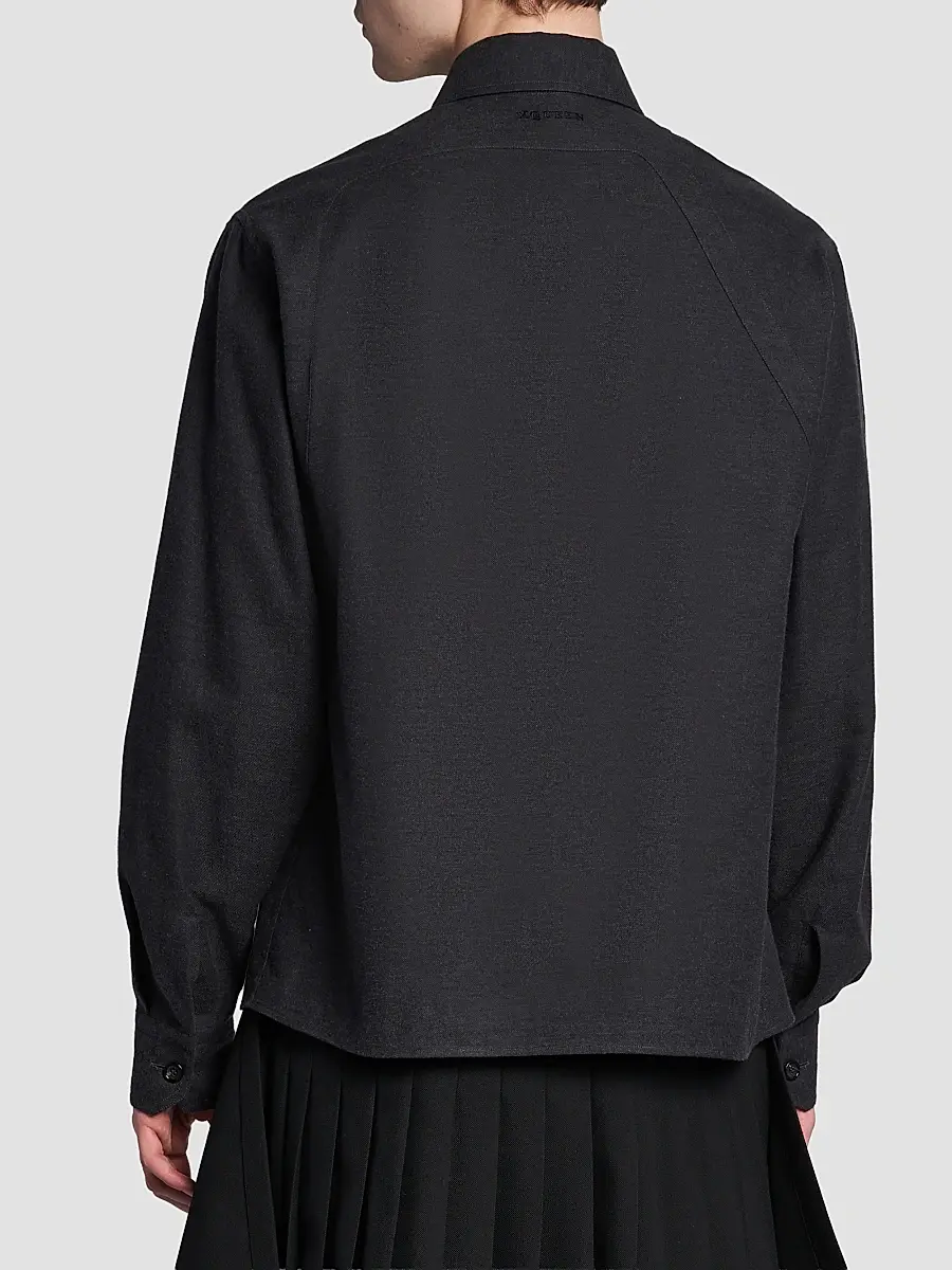 Alexander McQueen Men's Harness Cotton Flannel Shirt | Thumbnail 5