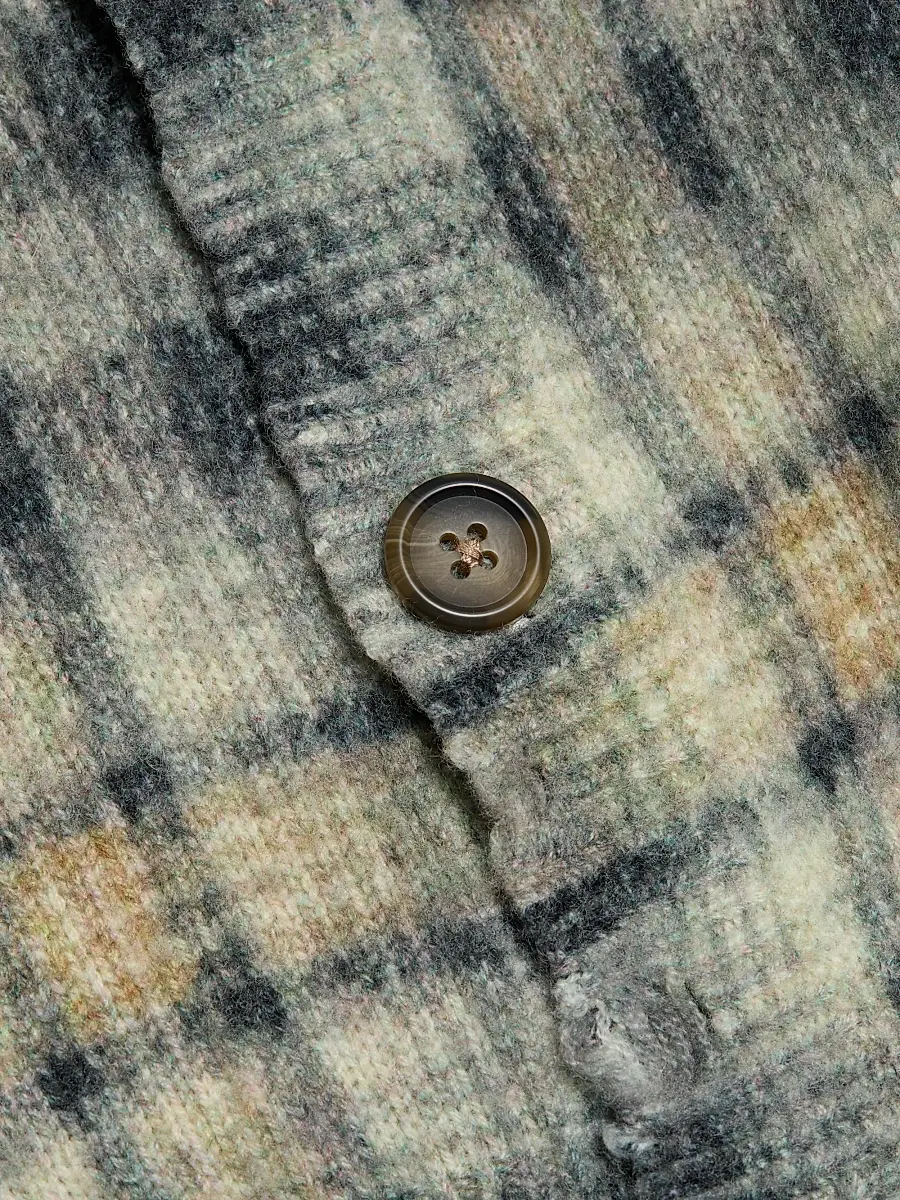 R13 Women's Plaid Wool-Cashmere Oversized Cardigan | Thumbnail 7 R13 Women's Plaid Wool-Cashmere Oversized Cardigan | Thumbnail 7