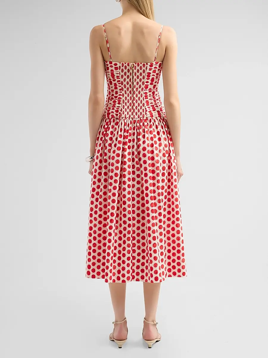 Cara Cara Women's Rahi Ruched Midi Dress | Thumbnail 3 Cara Cara Women's Rahi Ruched Midi Dress | Thumbnail 3