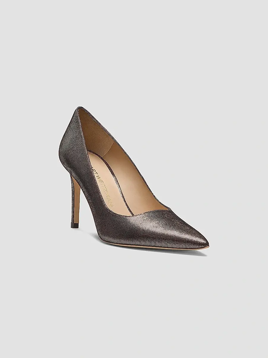 Stuart Weitzman Women's Power 85MM Leather Stiletto Pumps | Thumbnail 2 Stuart Weitzman Women's Power 85MM Leather Stiletto Pumps | Thumbnail 2