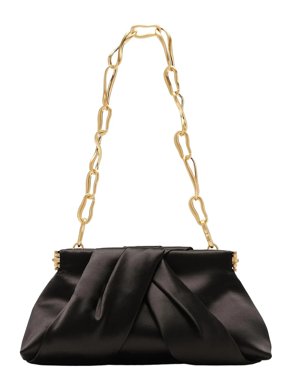 Women's Lia Mini Pleated Satin Clutch