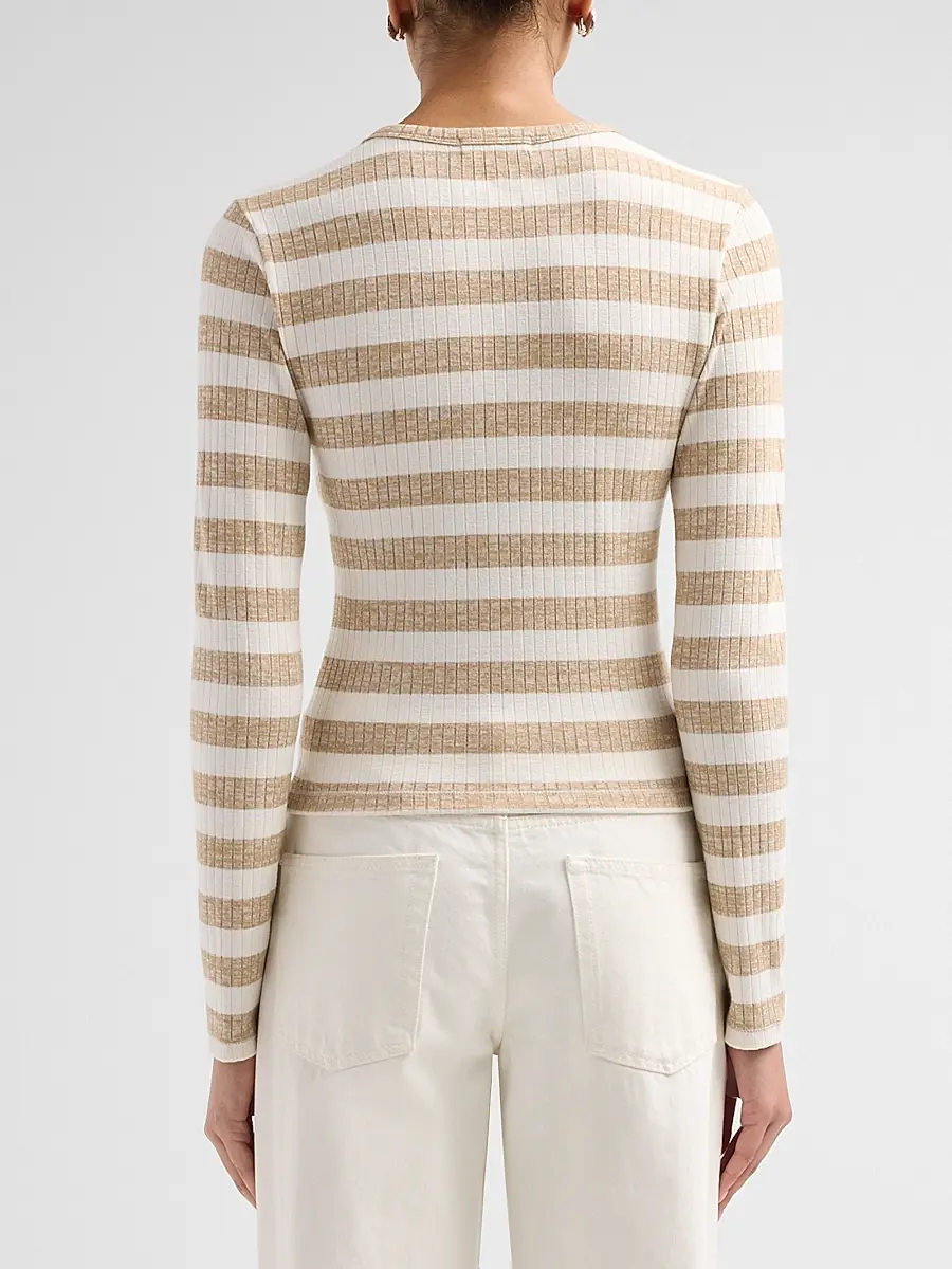 rag & bone Women's The Wide Striped Rib-Knit Cardigan | Thumbnail 3 rag & bone Women's The Wide Striped Rib-Knit Cardigan | Thumbnail 3