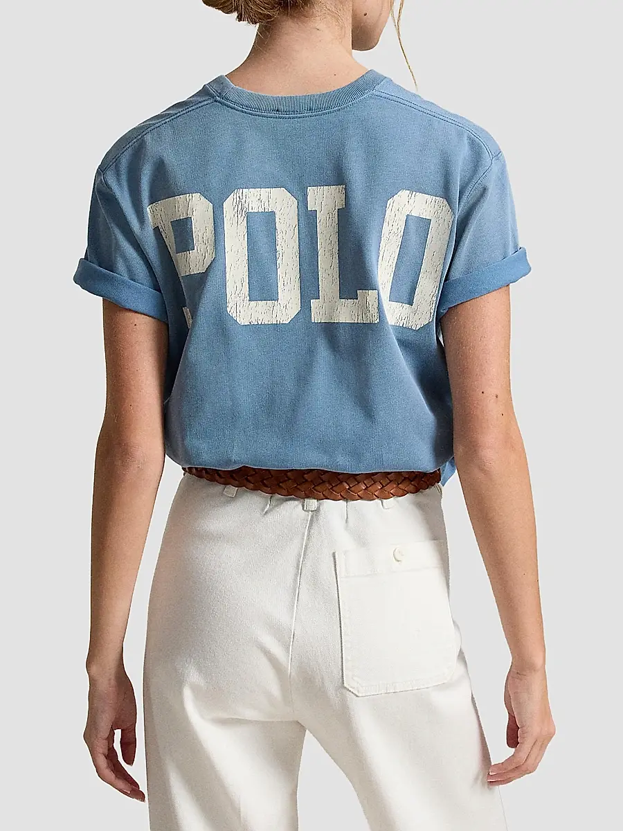 Polo Ralph Lauren Women's Logo Cotton Jersey T-Shirt | Thumbnail 3