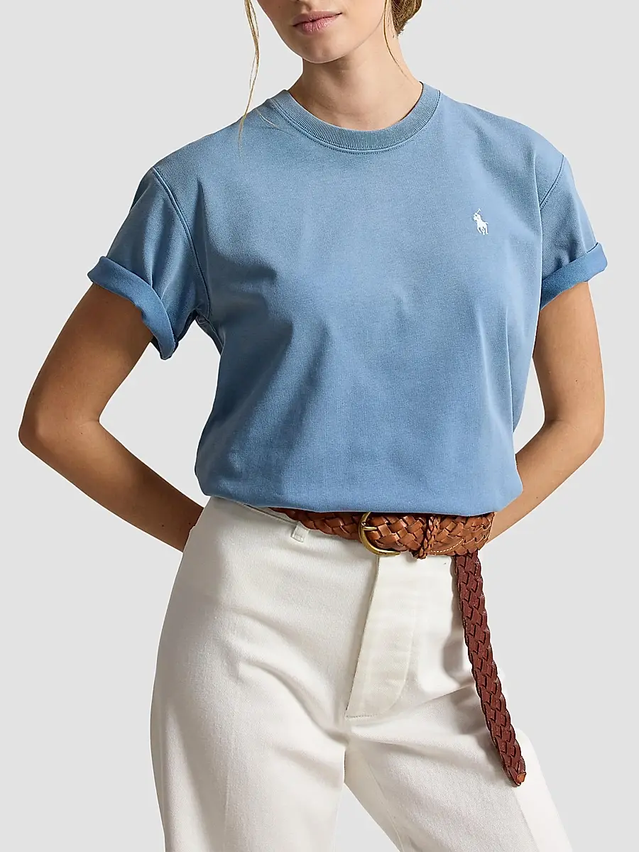 Polo Ralph Lauren Women's Logo Cotton Jersey T-Shirt | Thumbnail 4