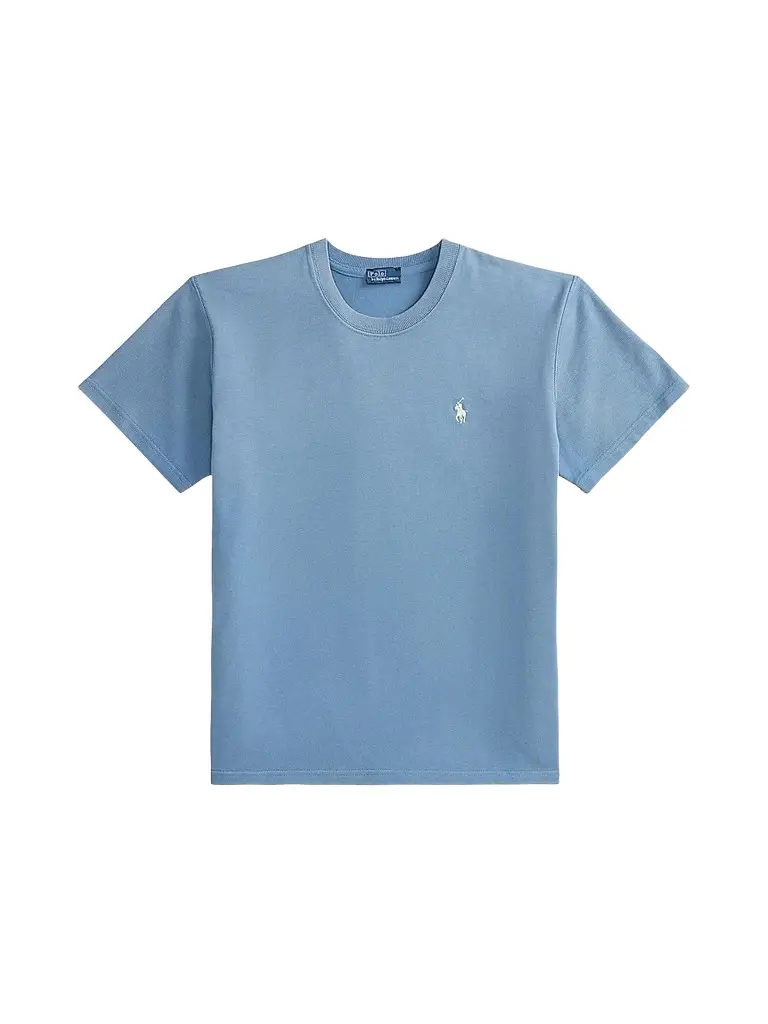 Polo Ralph Lauren Women's Logo Cotton Jersey T-Shirt - Camp Blue | Image 1 Polo Ralph Lauren Women's Logo Cotton Jersey T-Shirt - Camp Blue | Image 1