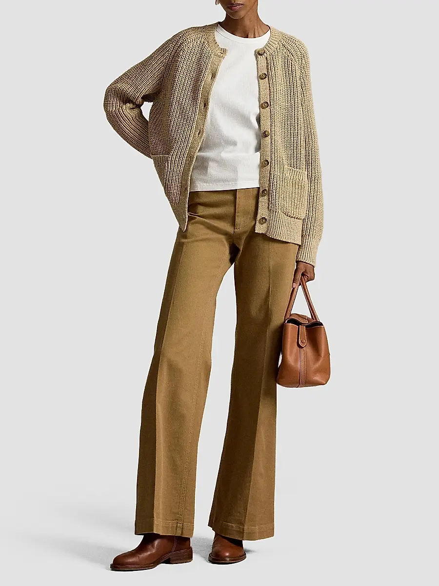 Polo Ralph Lauren Women's Raglan-Sleeve Cotton Cardigan | Thumbnail 2
