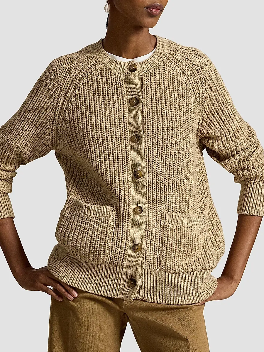 Polo Ralph Lauren Women's Raglan-Sleeve Cotton Cardigan | Thumbnail 4