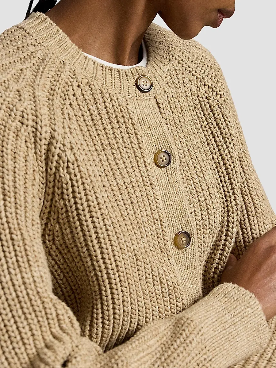 Polo Ralph Lauren Women's Raglan-Sleeve Cotton Cardigan | Thumbnail 5