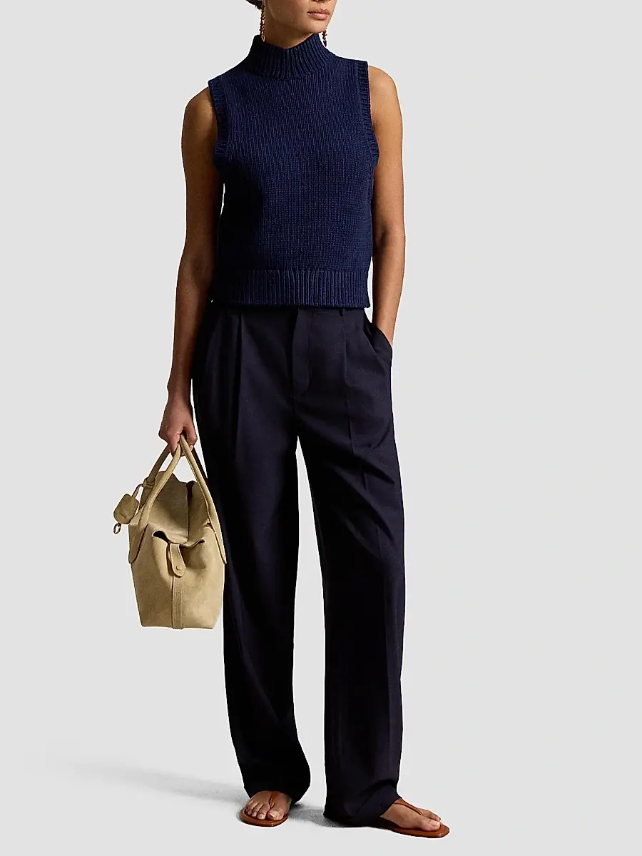 Polo Ralph Lauren Women's Sleeveless Turtleneck Sweater | Thumbnail 2