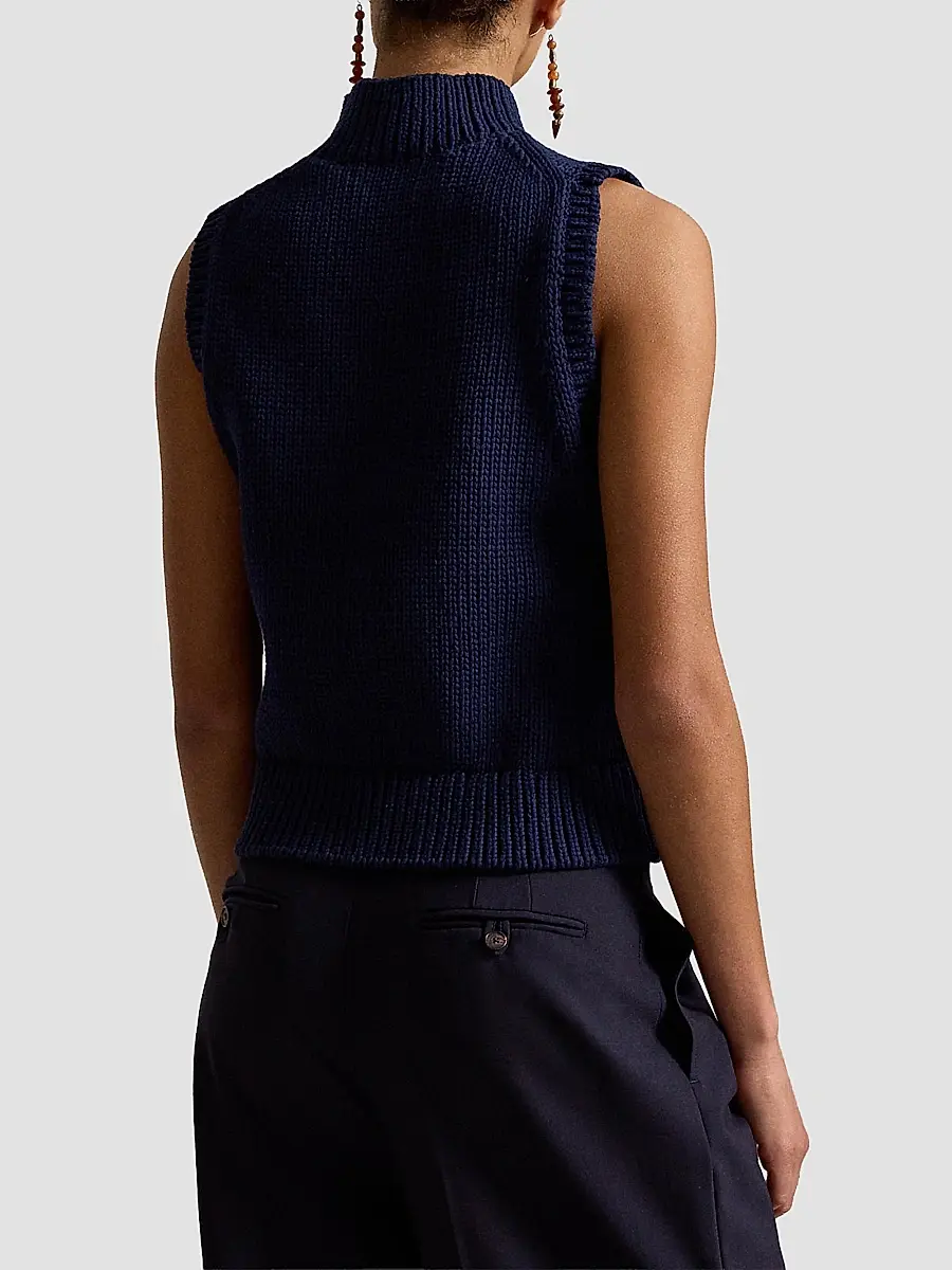 Polo Ralph Lauren Women's Sleeveless Turtleneck Sweater | Thumbnail 3