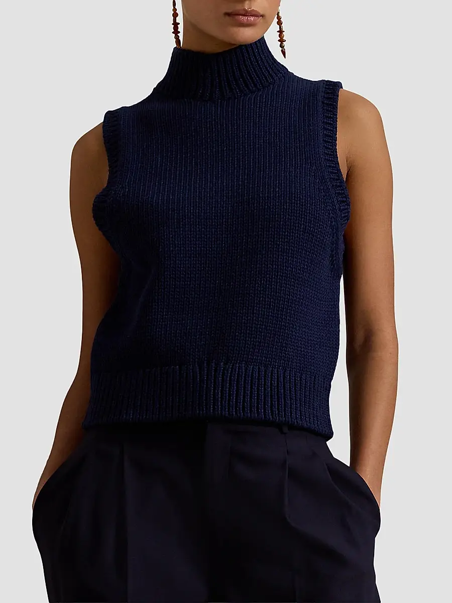 Polo Ralph Lauren Women's Sleeveless Turtleneck Sweater | Thumbnail 4