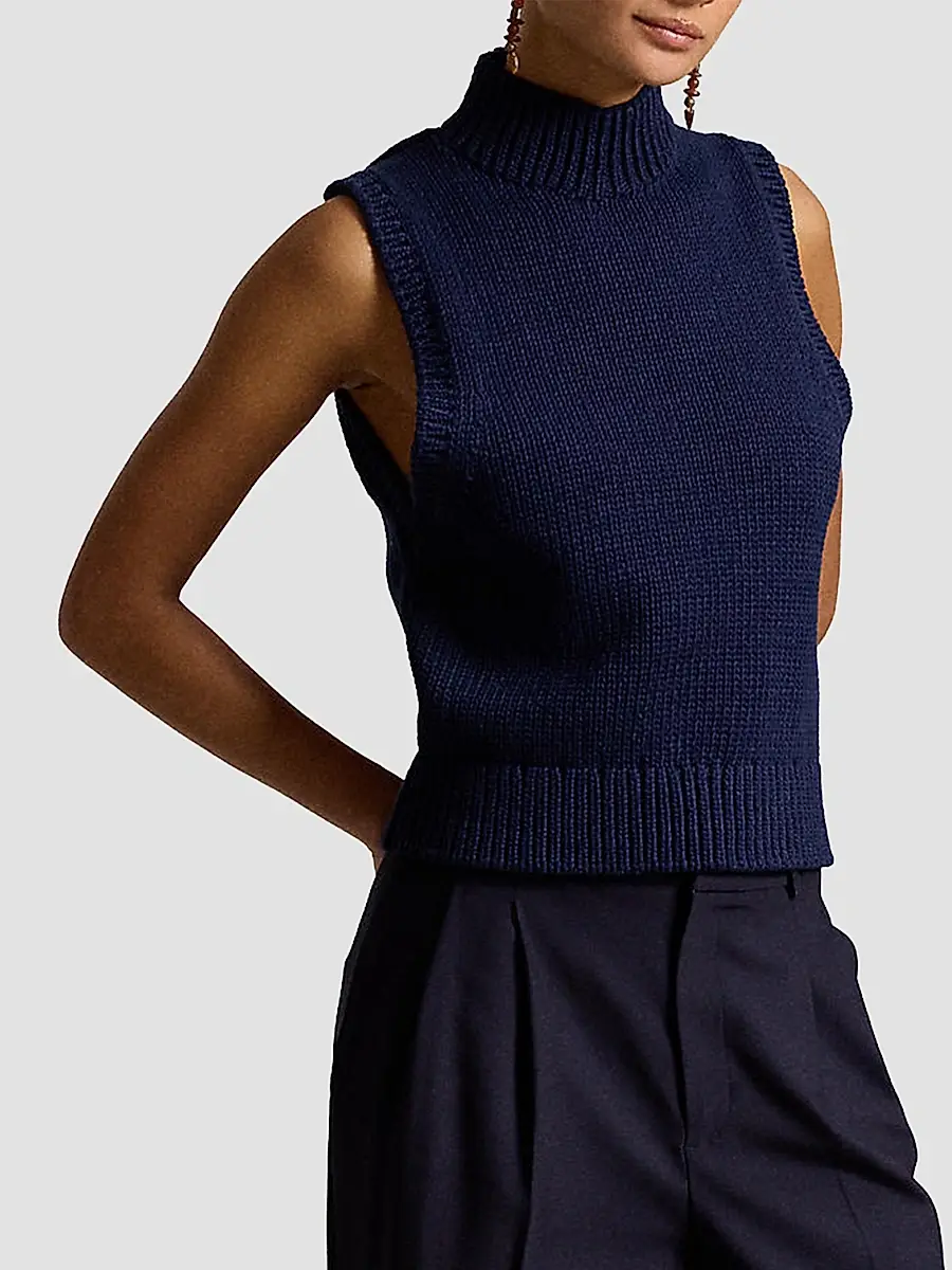 Polo Ralph Lauren Women's Sleeveless Turtleneck Sweater | Thumbnail 6