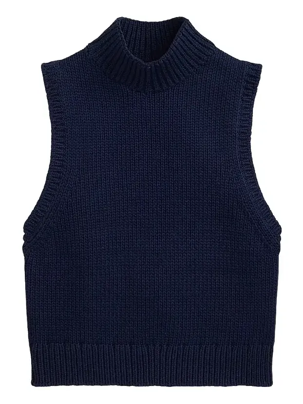 Women's Sleeveless Turtleneck Sweater Women's Sleeveless Turtleneck Sweater