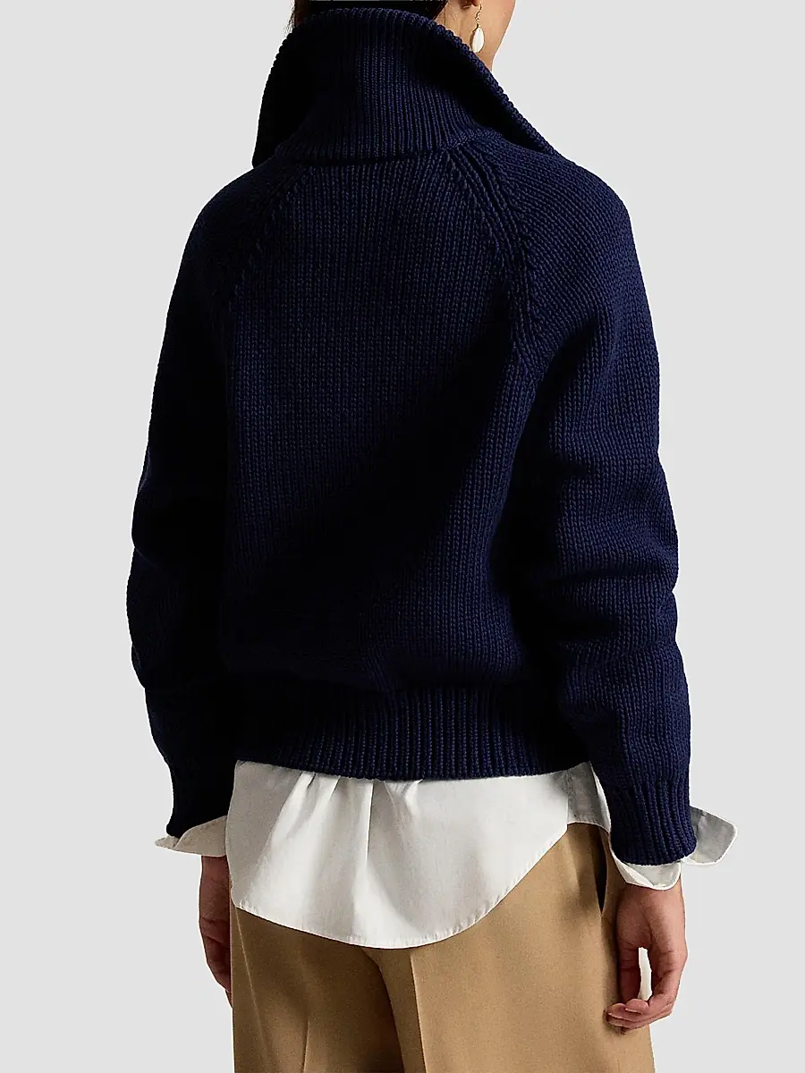 Polo Ralph Lauren Women's Cotton-Blend Buttoned Cardigan | Thumbnail 3 Polo Ralph Lauren Women's Cotton-Blend Buttoned Cardigan | Thumbnail 3