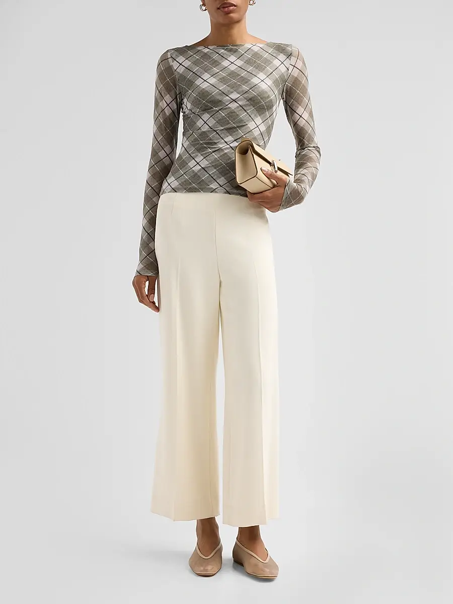 Ronny Kobo Women's Flume Plaid Long-Sleeve Top | Thumbnail 2