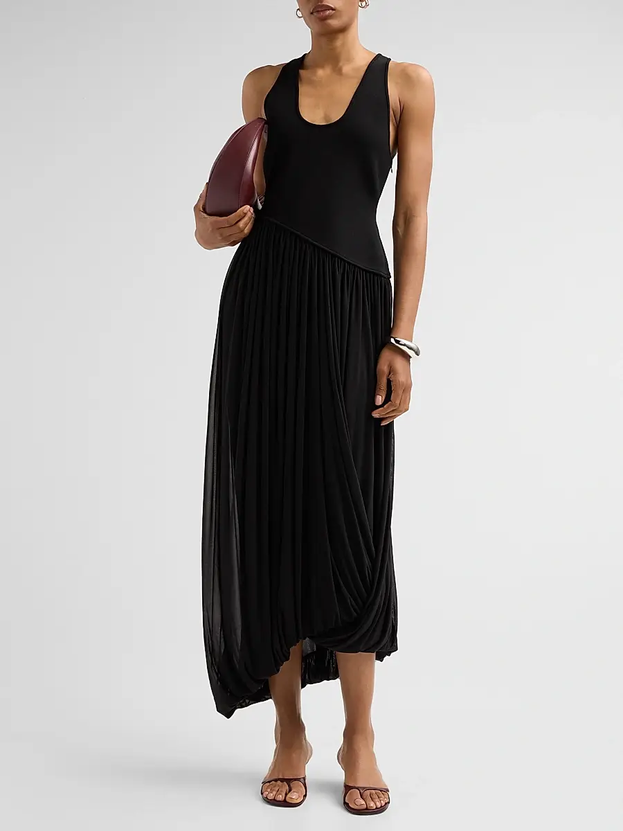 Ronny Kobo Women's Meyer Asymmetric Midi Dress | Thumbnail 2 Ronny Kobo Women's Meyer Asymmetric Midi Dress | Thumbnail 2