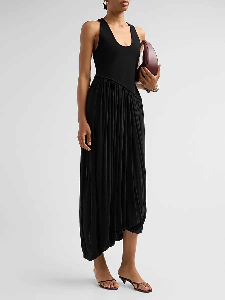 Ronny Kobo Women's Meyer Asymmetric Midi Dress | Thumbnail 4 Ronny Kobo Women's Meyer Asymmetric Midi Dress | Thumbnail 4