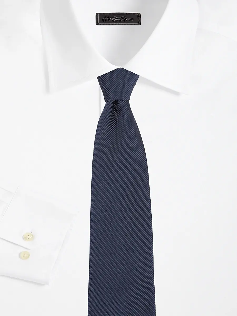 Paul Stuart Men's Ribbed Silk-Blend Tie | Thumbnail 2