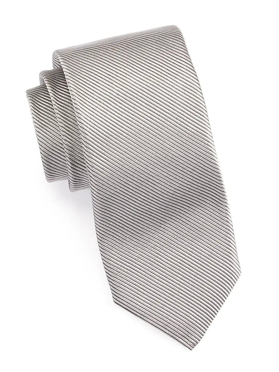 Paul Stuart Men's Ribbed Silk-Blend Tie
