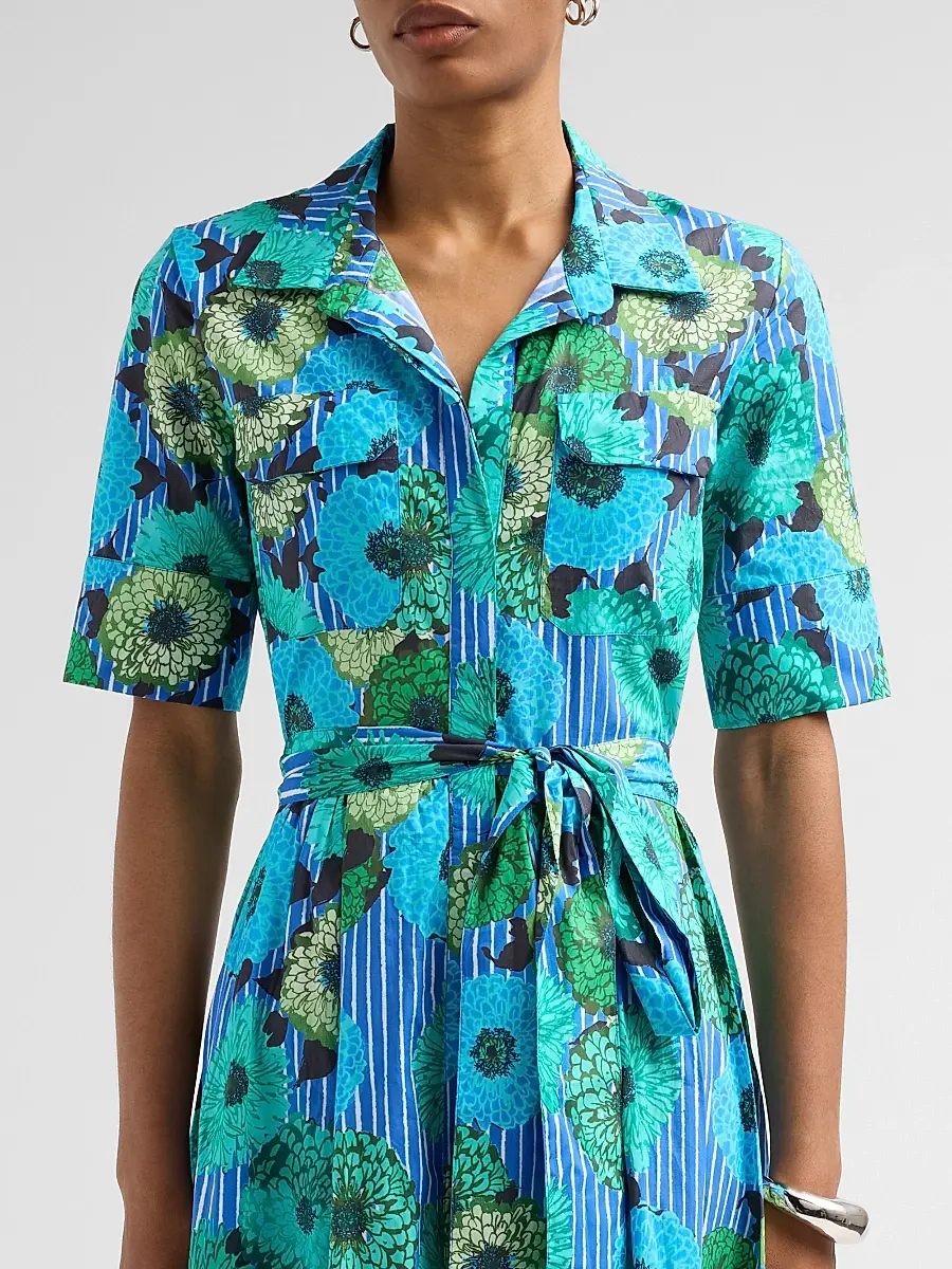 Ro's Garden Women's Sutton Floral Tie-Waist Midi Dress | Thumbnail 5 Ro's Garden Women's Sutton Floral Tie-Waist Midi Dress | Thumbnail 5