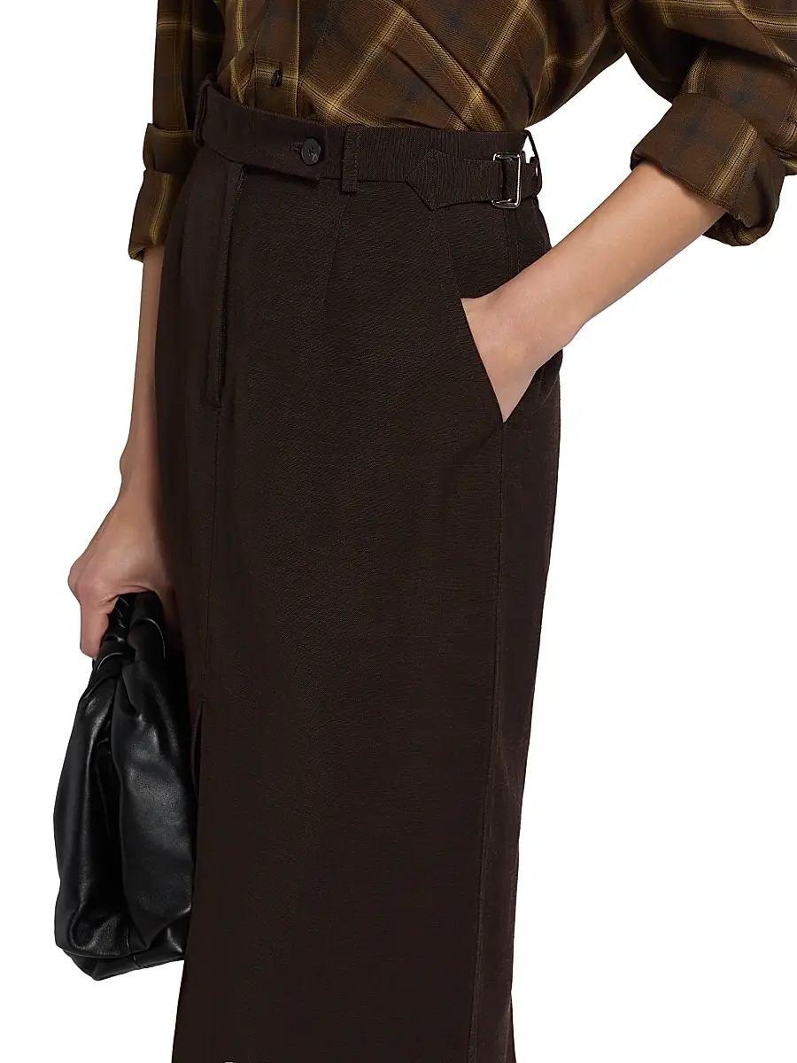 Co Women's Tailored Linen-Blend Pencil Skirt | Thumbnail 6