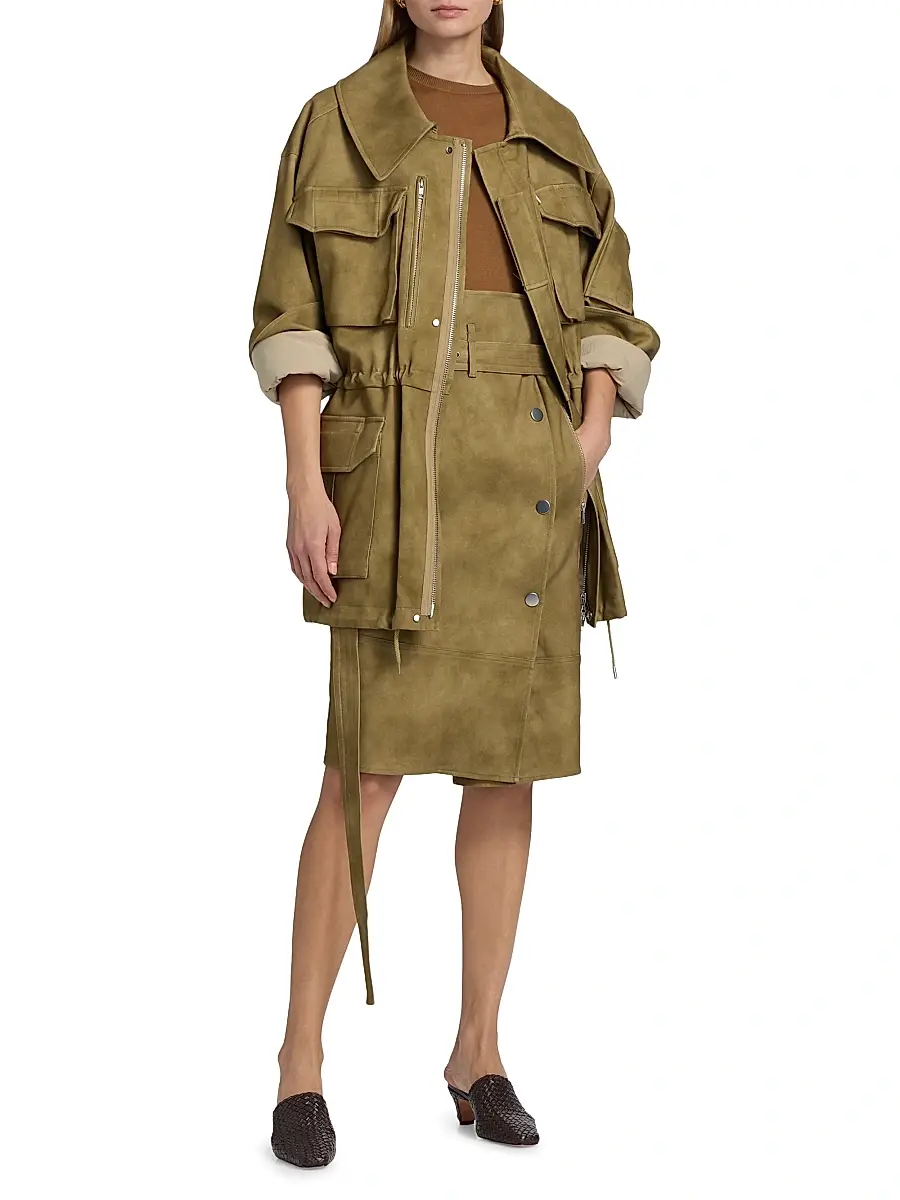 Co Women's Camo Cotton-Blend Military Jacket | Thumbnail 2 Co Women's Camo Cotton-Blend Military Jacket | Thumbnail 2