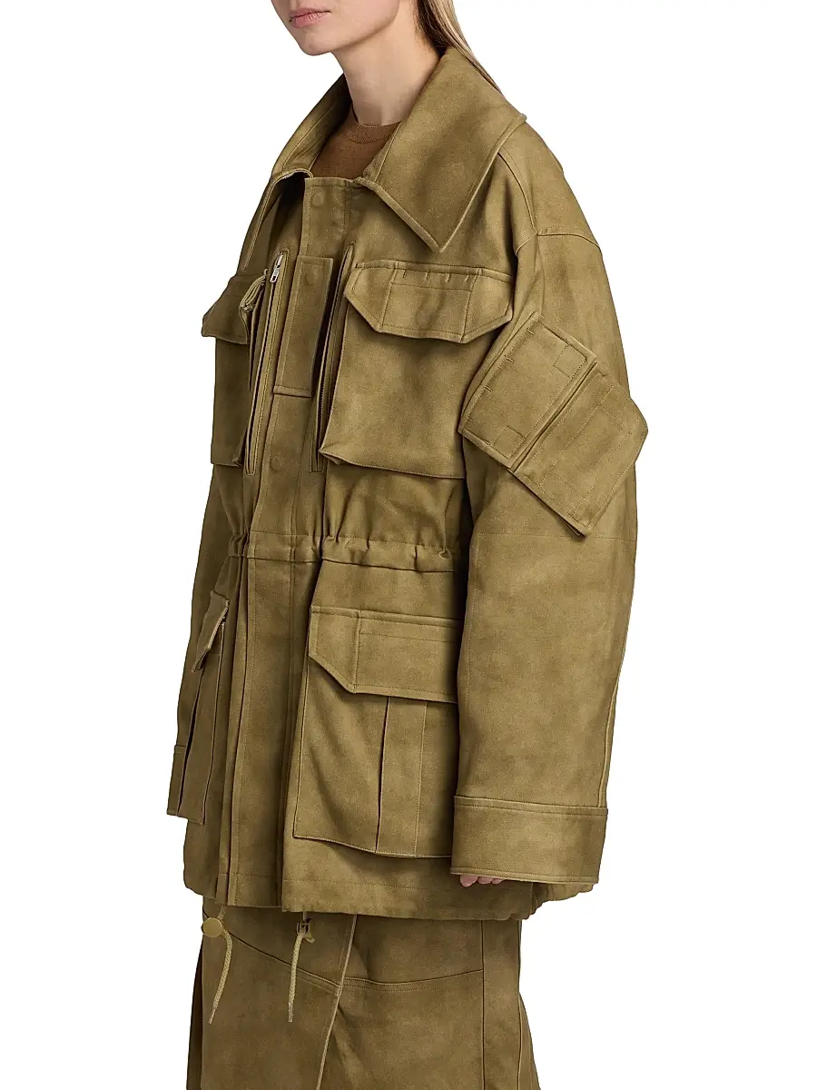 Co Women's Camo Cotton-Blend Military Jacket | Thumbnail 4 Co Women's Camo Cotton-Blend Military Jacket | Thumbnail 4