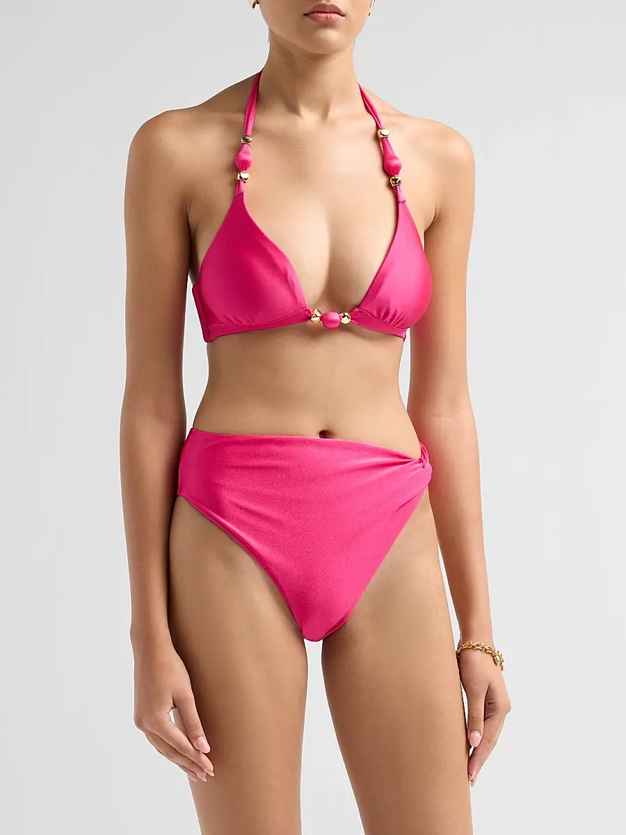 PatBo Women's Aurora Halter Bikini Top | Thumbnail 4 PatBo Women's Aurora Halter Bikini Top | Thumbnail 4