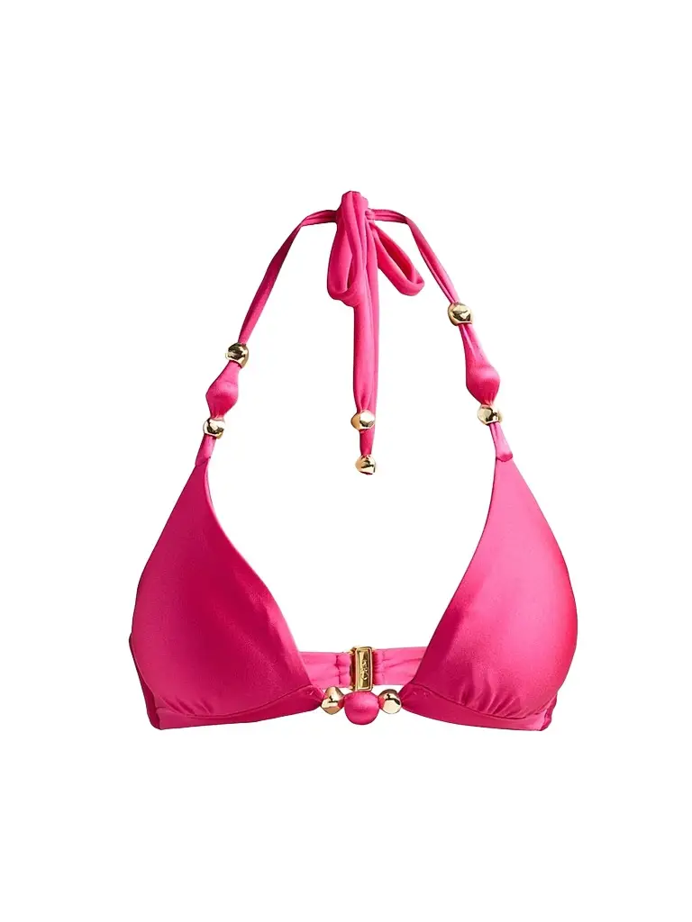PatBo Women's Aurora Halter Bikini Top - Pink - Size XS | Image 1 PatBo Women's Aurora Halter Bikini Top - Pink - Size XS | Image 1