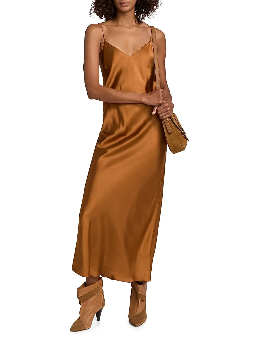 Isabel Marant Women's Nevana Satin Bias Slip Gown | Thumbnail 2 Isabel Marant Women's Nevana Satin Bias Slip Gown | Thumbnail 2
