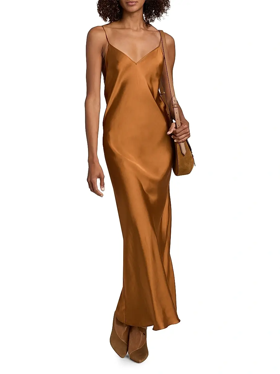 Isabel Marant Women's Nevana Satin Bias Slip Gown | Thumbnail 3 Isabel Marant Women's Nevana Satin Bias Slip Gown | Thumbnail 3