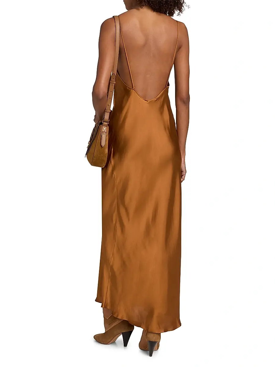 Isabel Marant Women's Nevana Satin Bias Slip Gown | Thumbnail 5 Isabel Marant Women's Nevana Satin Bias Slip Gown | Thumbnail 5