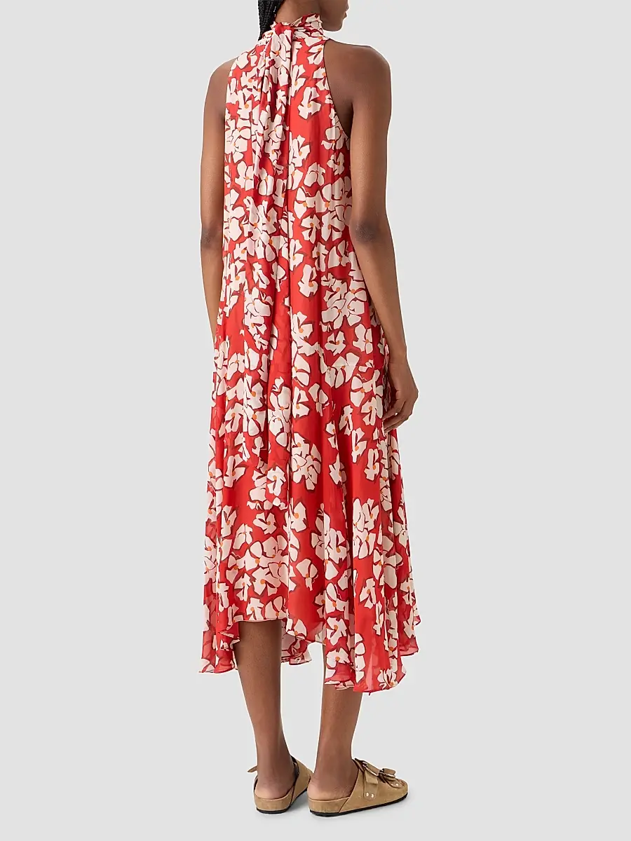 Akris punto Women's Floral Georgette Handkerchief Midi Dress | Thumbnail 3