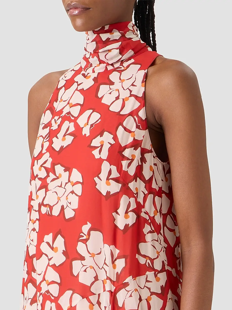 Akris punto Women's Floral Georgette Handkerchief Midi Dress | Thumbnail 5