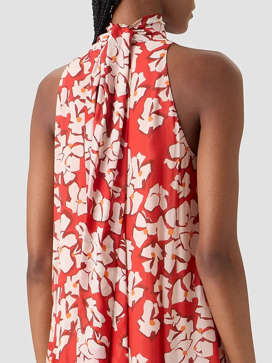 Akris punto Women's Floral Georgette Handkerchief Midi Dress | Thumbnail 6