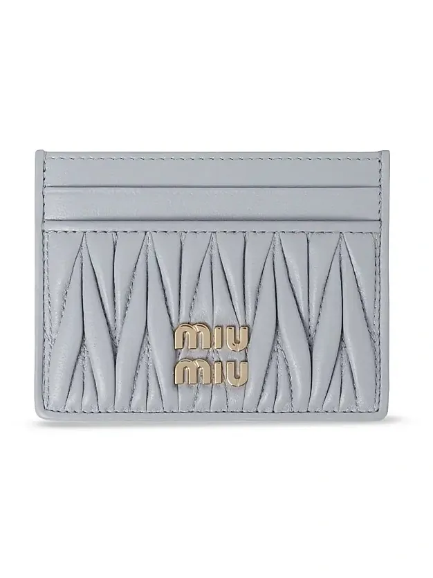 Women's Matelassé Nappa Leather Card Holder