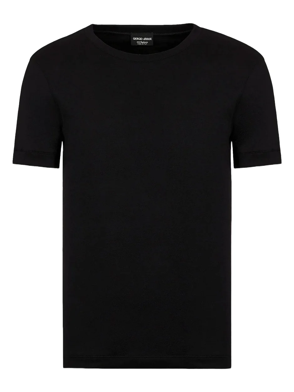 Giorgio Armani Men's Cashmere Jersey Short-Sleeve T-Shirt