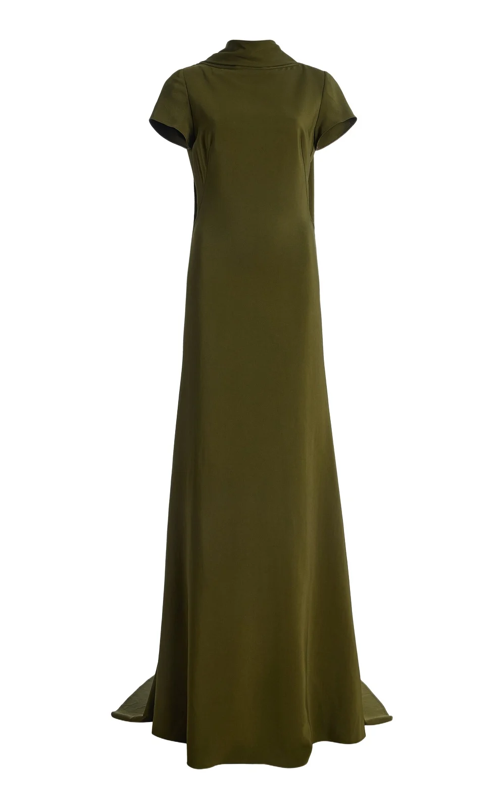 Oscar de la Renta Cape-Detailed Cady Gown