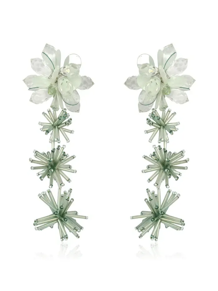Firework Beaded Drop Earrings