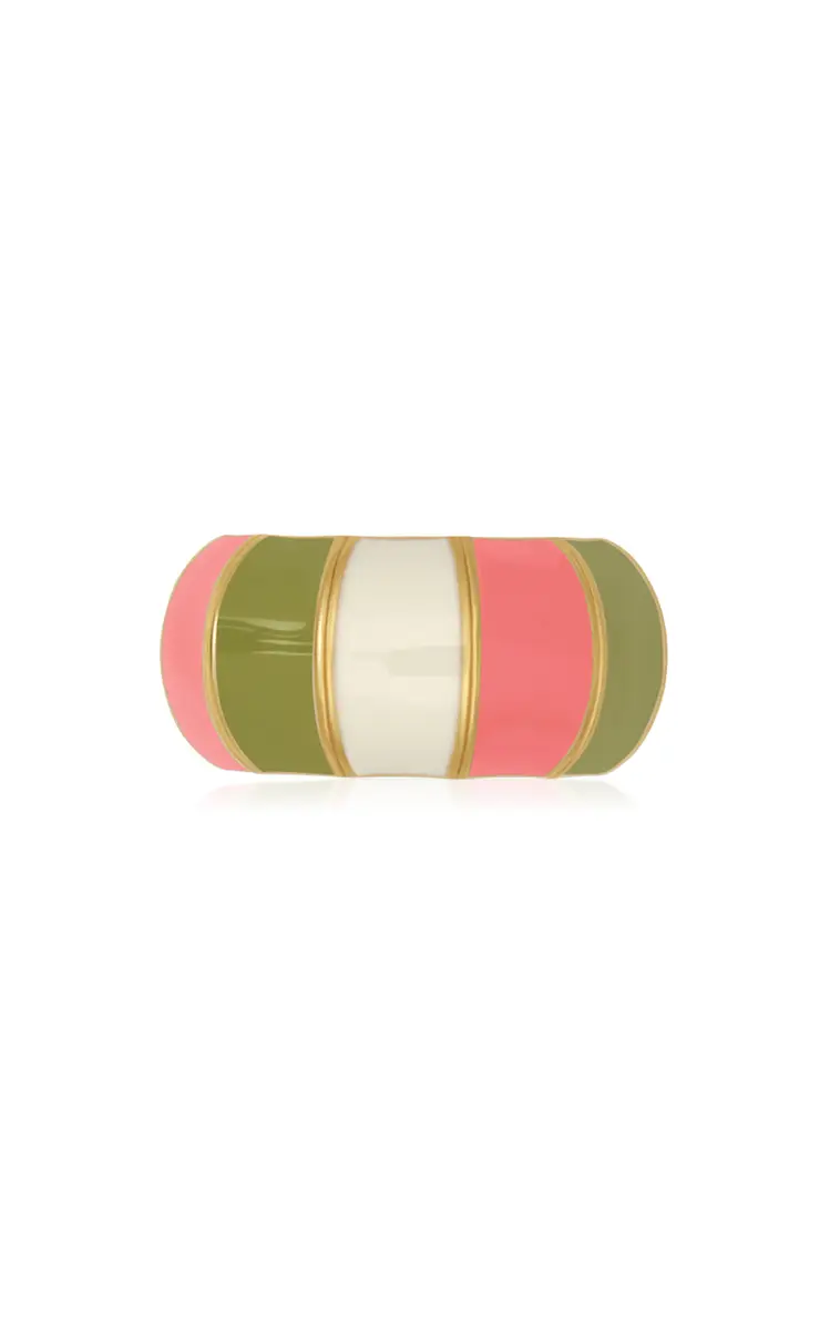 Multicolored Brass and Enamel Ring Multicolored Brass and Enamel Ring